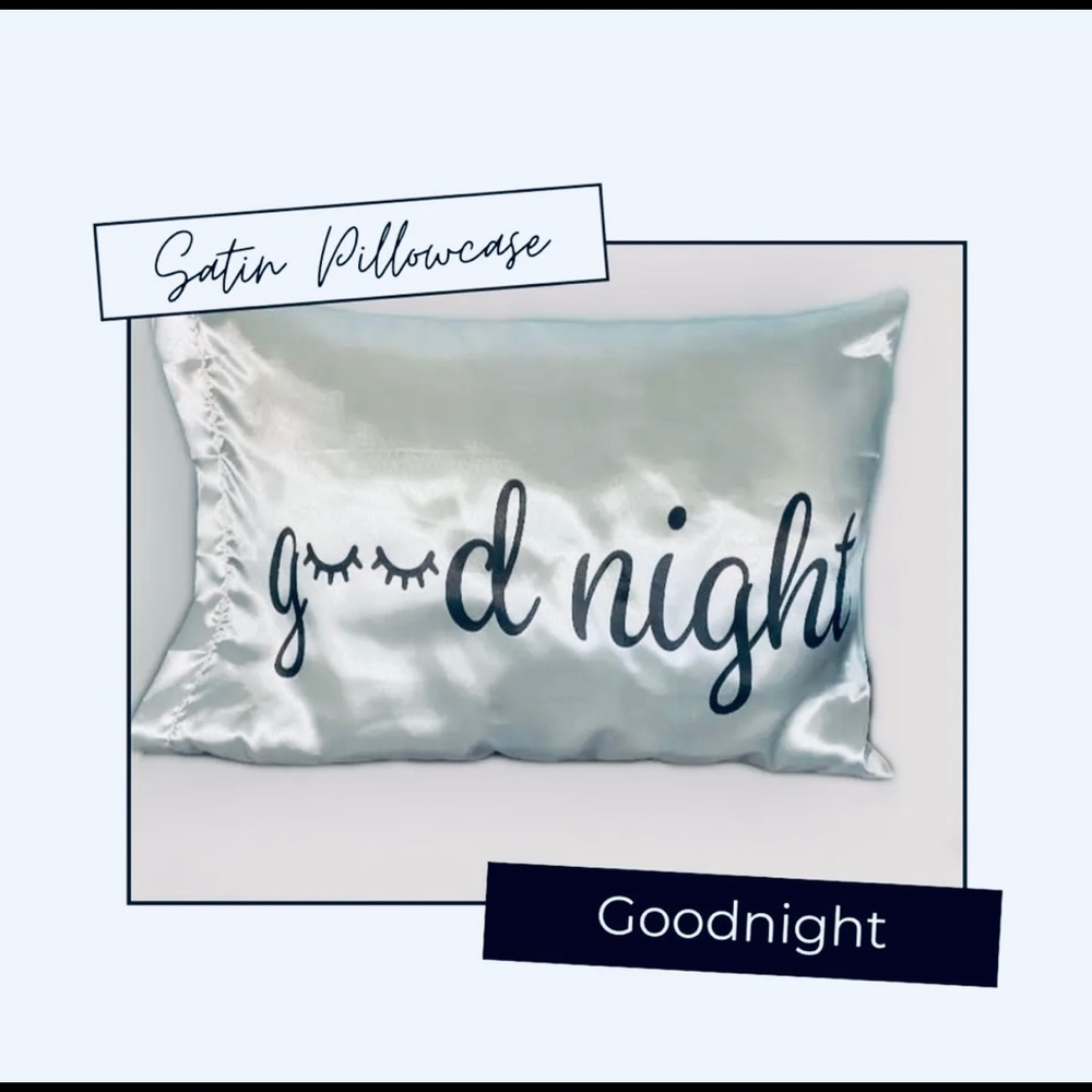 ❤️NWT White silk goodnight pillowcase still in packaging